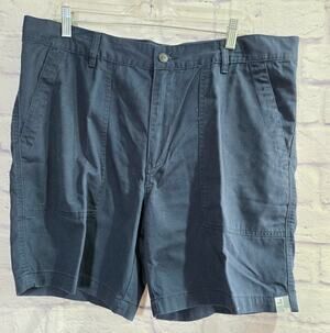 JCP Dark Blue Flat Front Men's Shorts 38 Lightweight Pockets